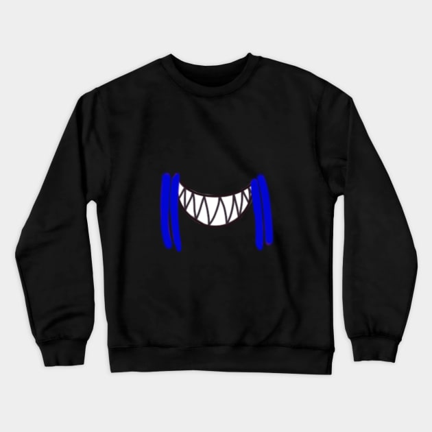 Blue Stripe Shark Mouth Crewneck Sweatshirt by Studio 20Bones